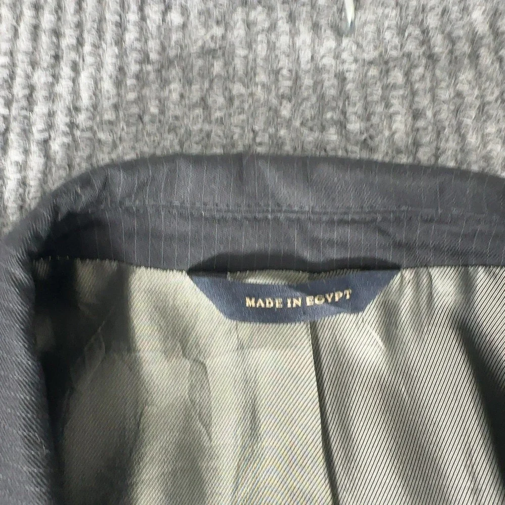 Banana Republic Pinstripe Blazer Mens 46R Navy Blue Wool Blend‎ Suit Jacket